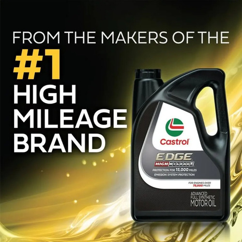 Aceite Castrol Edge 5w20 Alto Kilometraje Sintético 4.73lt