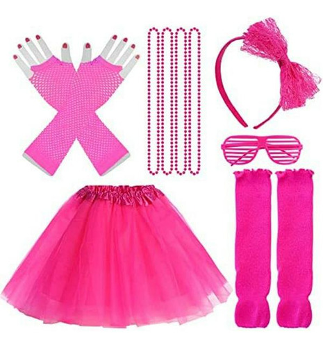 Set De Accesorios Para Disfraces De Fiesta De Los 90 Para Mujer