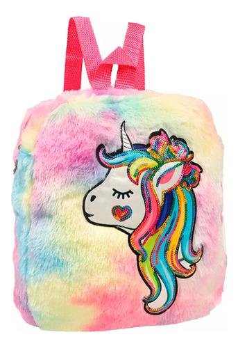 Mochila Escolar Nena Espalda Color Magico Pirncesa Unicornio