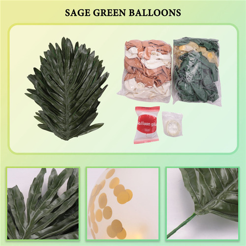 Kit De Guirnaldas De Globos De Color Verde Salvia, Globos Y