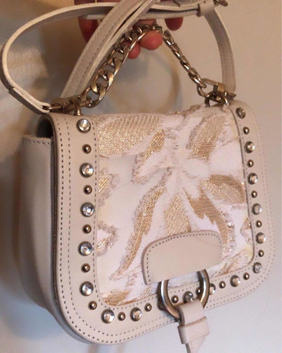 Cartera Ginebra Cuero Brocato Cadenas Modelo Mali Zadig 