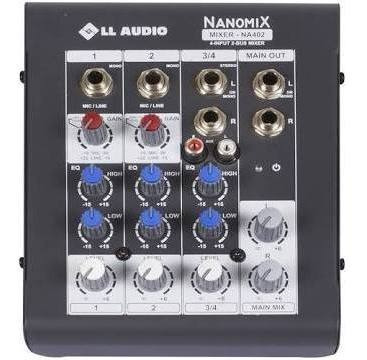 Mesa De Som Mixer Ll Audio Na402r 4 Canais - Loja Arte Som !