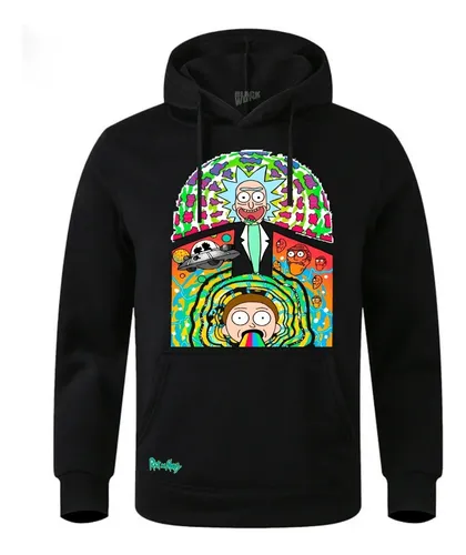Sudadera negra rick y morty sales