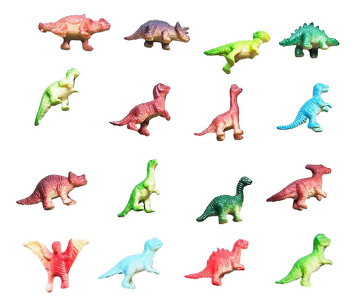 16 Piezas Mini Dinosaurio Pequeño Dinosaurio Juguete Edades
