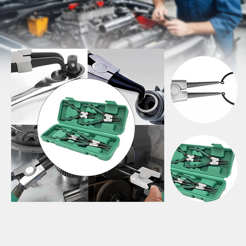 Alicates De Alicates De Anillo De Ondulación 4x Circlip Kit