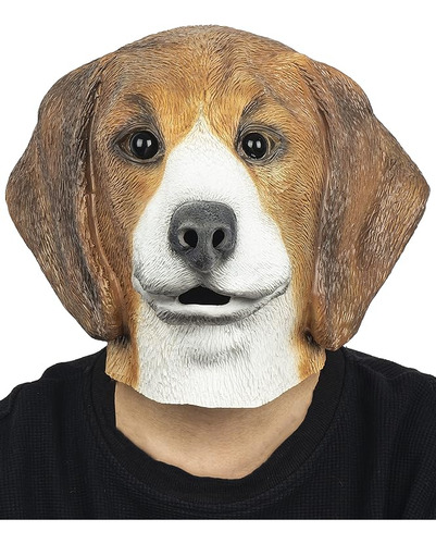 Beagle Con Cabeza Perro Latex Cabeza Completa Realista Para