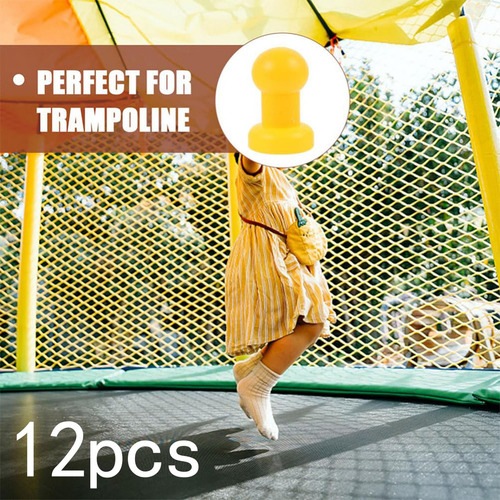 12 Piezas De Trampolín Capa De Poste De Acero Piezas De