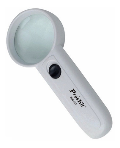 Imagen 3 de 4 de Lupa Luz Led De Mano Proskit Ma-021 Aumento 3.5x Lente 46mm