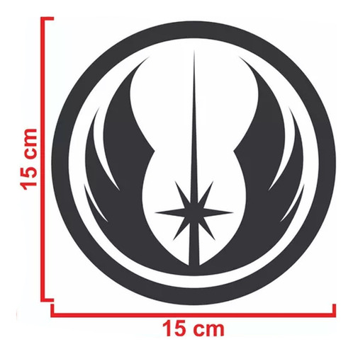 Calco Vinilo Sticker Star Wars Jedi Order Auto Tuning