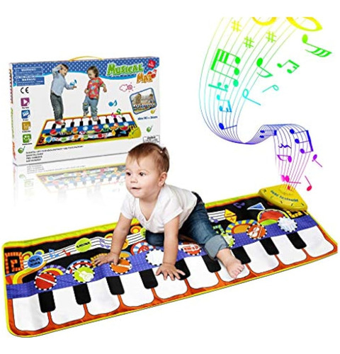 Alfombrillas Musicales Para Niños Renfox, Teclado De Piano M