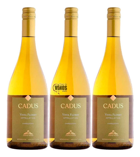 Vino Cadus Appellation Chardonnay Pack X3 Unidades