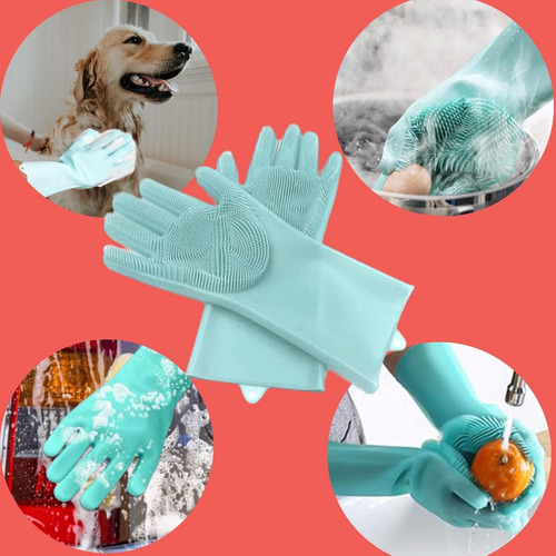 1 Par De Guantes De Silicona Sin Bpa Para Lavar Platos Para