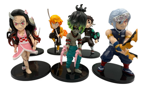 Set De 6 Figuras Démon Slayer 14 Cm