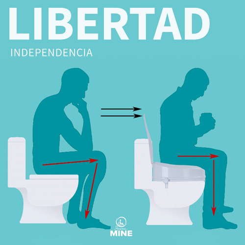 Incremento Para Baño Con Tapa | Aumento (5 Cm) Asiento Wc