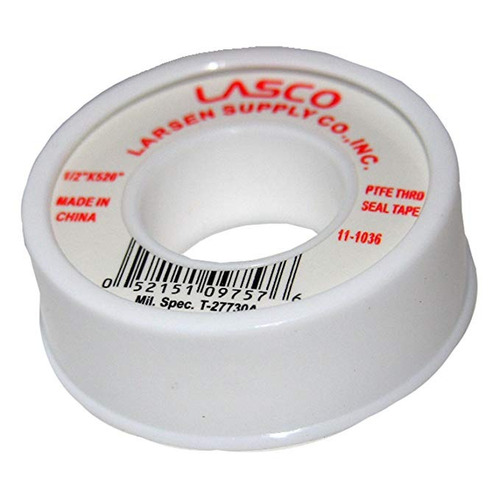 Lasco 11-1037 Ptfe Pipe Cinta Selladora, 1/2 Pulgadas X 520