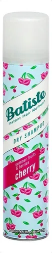 Shampoo seco Batiste Fructis Cherry 200ml de champús y acondicionadores de pelo frutal en aerosol de 200mL de 200g por 1 unidad de 200mL de 200g