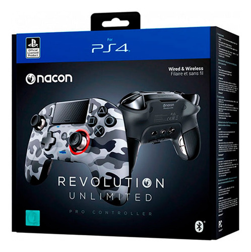 Joystick Nacon Ps4 Revolution Unlimited Wireless Camuflado