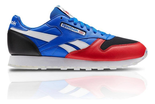 Tenis Reebok Leather So Blue/black/white