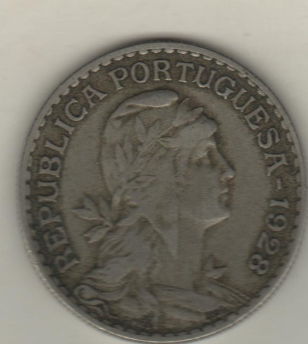 Portugal Moneda De 1 Escudo Año 1928 Km 578 - Muy Buena++