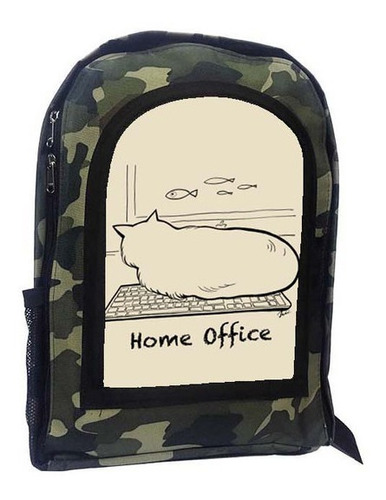 Mochila Camuflada Gatos Gato Gatitos A95