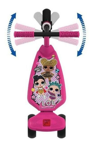Imagem 2 de 3 de Patinete Infantil Lol Surprise Rosa Bandeirantes