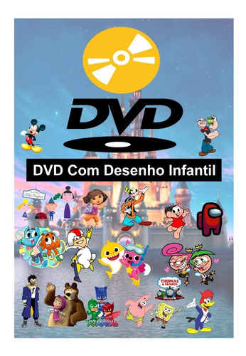 Imagem 1 de 1 de Dvd De Desenhos Infantil