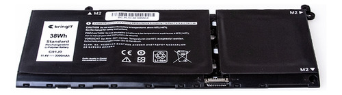 Bateria Para Notebook Dell Inspiron 3511 3300 Mah Preto