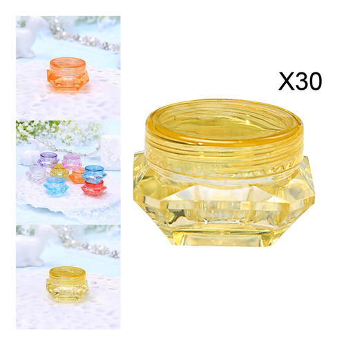 30x 3 Gramos Envases Cosméticos Con Tapas Frascos De Viaje