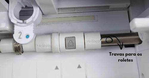 Kit Trava Rolete + Guia Base Helíaco Para Silhoeutte Cameo