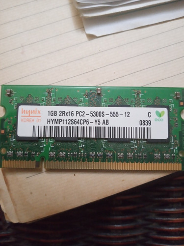 Memoria Ram Minilaptop Utech De 1gb Us $ 10,00