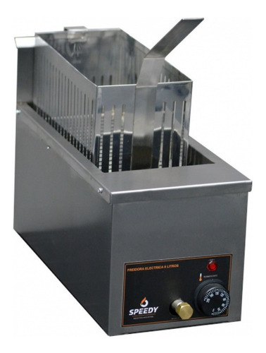 Imagen 2 de 2 de Freidora industrial Speedy 1060 8L acero inoxidable 220V