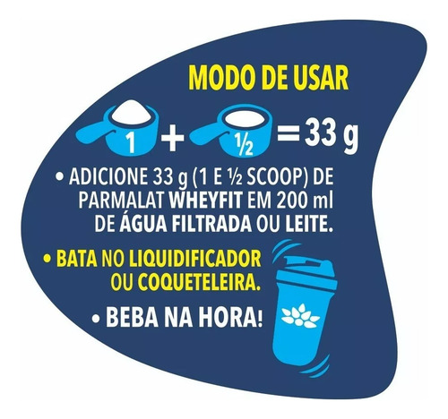 Parmalat Wheyfit Baunilha 450g
