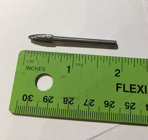 Carbide Burr, Tree Shape - .125 Steel Shank - .174 Di Ccfx