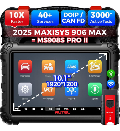 Scanner Automotriz Autel Ms906max Programacion Ecu +40 Servi