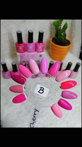 Imagen 5 de 9 de Gel Uv/led Miss Cherry Gama B 10ml Gel Semipermanente C/12pz