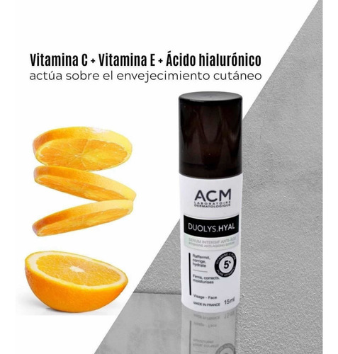 Imagen 4 de 4 de Duolys.hyal Serum Intensivo Antiedad Vit C Acm 15ml