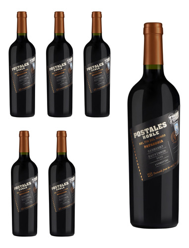 Vino Postales Roble Fin Del Mundo Malbec X6bot (full)