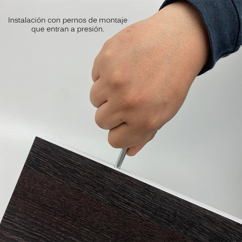 Imagen 5 de 8 de 3 Repisas Flotantes Minimalistas Melamina Vintage 30x15 Color Espresso