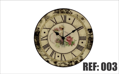 Reloj Vintage 003 De Pared 30 Cms Diametro Decoracion Hogar