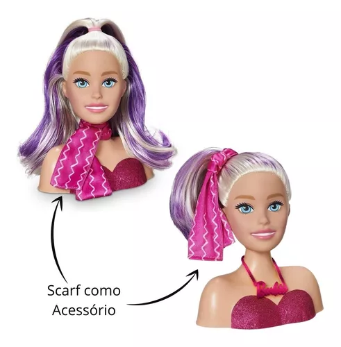 Boneca Barbie Busto Maquiagem Para Pentear E Maquiar - Original Mattel, Magalu Empresas