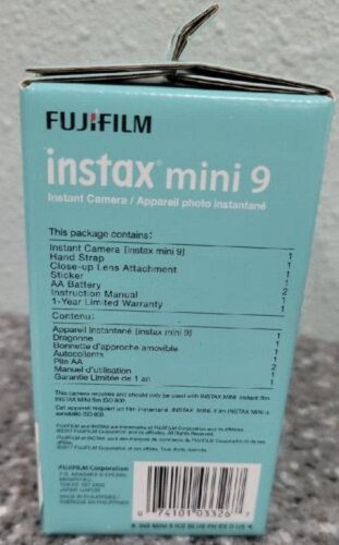 Fujifilm Instax Mini 9 Instant Camera + Instax Mini Film Ccn