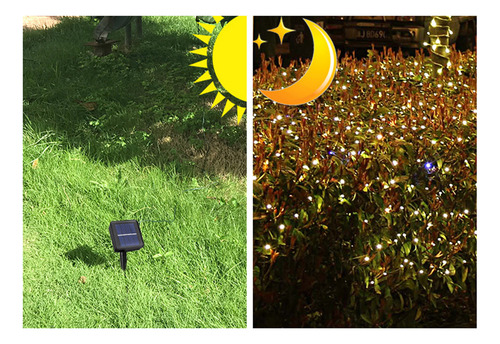 Cadena De Luces Globe Solar 8 Modos Ip65 Impermeable Aut