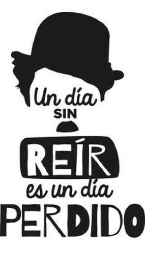 Frases Decorativas Chaplin Sticker Autoadhesivo Vinilo Auto