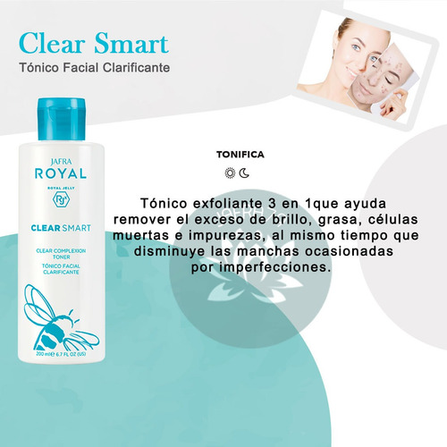 Tonico+espuma Facial Jafra Clear Smart Aclarante Anti-acne