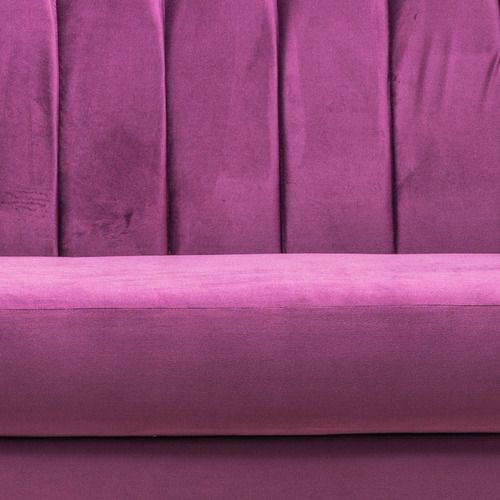 Sillón Individual Ocasional Vintage Moderno Minimalista Color Uva Diseño De La Tela Terciopelo