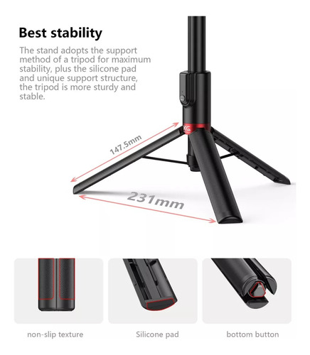 Palo Selfie Stick Celular Trípode Tiktok Kraftgeek 403 Fold