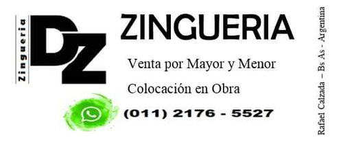 Venta Y Colocación De Zingueria En General Trabajos A Medida