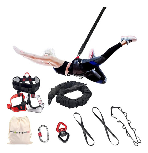 Prior Fitness Bungee Fitness Equipment Set Yoga Cord Rope Re