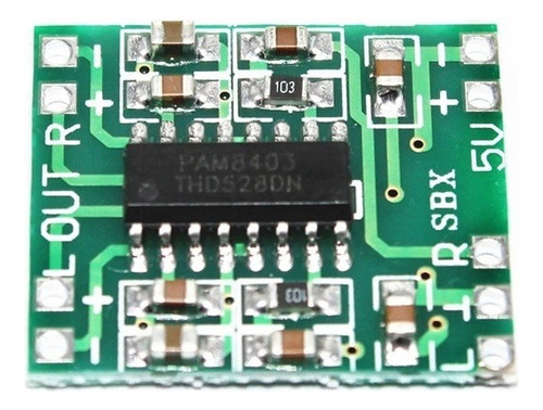 2x Módulo Amplificador Som Estéreo 2ch 3w+3w Pam8403 - Arduino