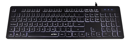 Teclado Alámbrico Inspire Ts425 Acteck Color del teclado Negro Idioma Español Latinoamérica